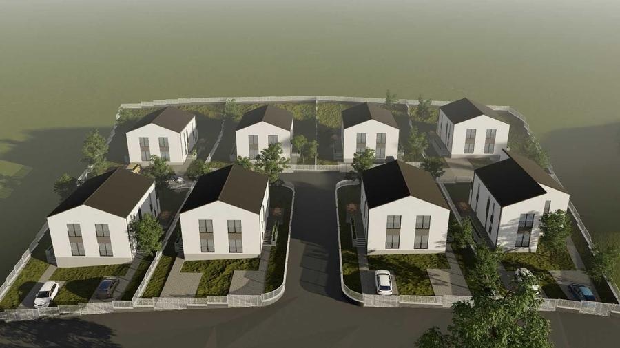 Lot de teren 600 mp de vanzare cu utilitati si autorizatie de constructie duplex in Cristesti - 4