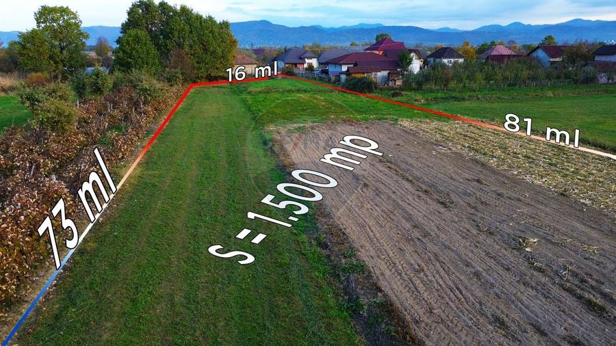 Teren Construcții intravilan de 1500 mp, în Bozânta Mică