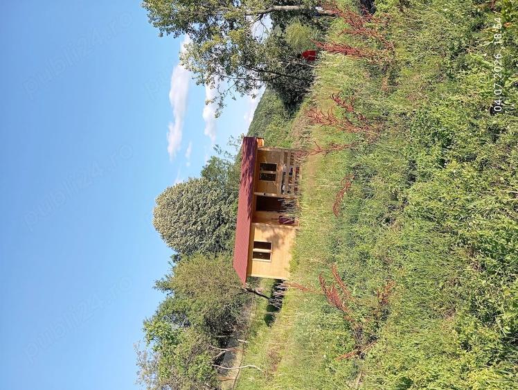 Teren intravilan 1.000mp+Cabana Noua+Asfalt+Utilitati,Panorama Superba spre Mun?i,altitudine,Daesti - 6