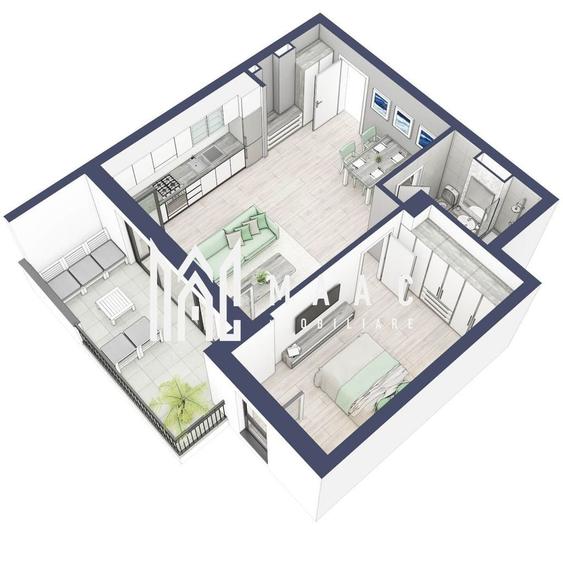Apartament cu 2 camere în Turnișor