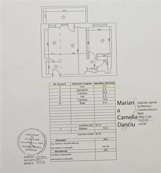 Apartament cu 2 camere decomandat în Aviației
