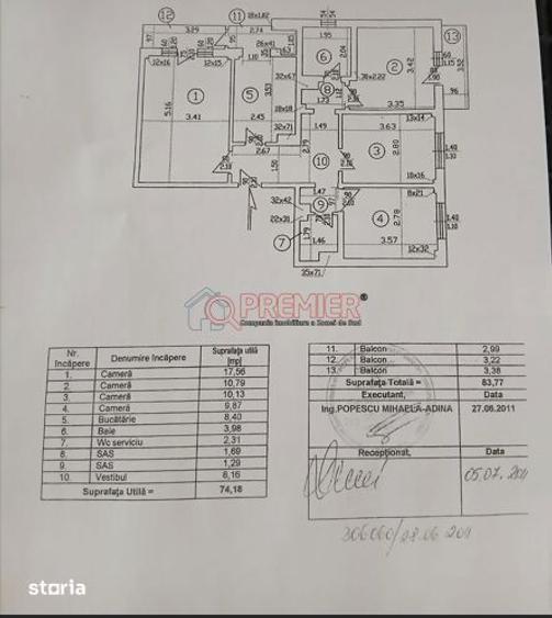 Apartament cu 4 camere, mobilat în Berceni