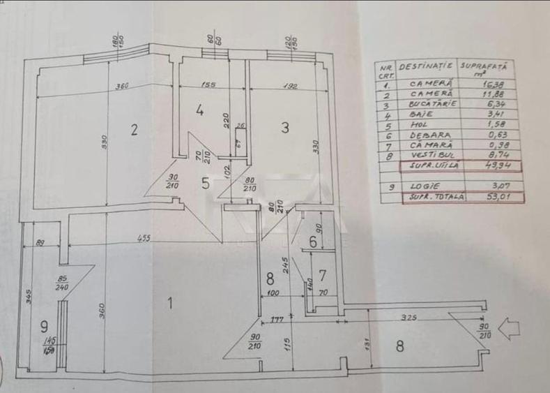 Apartament cu 2 camere circular în Drumul Taberei