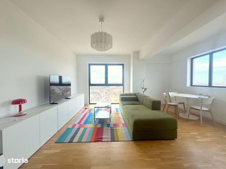 Apartament cu 2 camere, mobilat în Soarelui