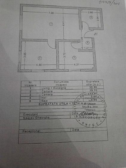 Apartament cu 3 camere decomandat în Dămăroaia