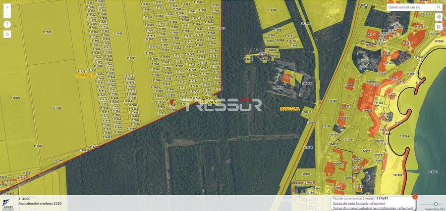 Teren Construcții extravilan de 532 mp, în Sud