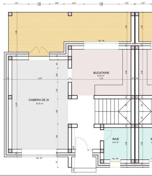 Duplex cu 4 camere cu Canalizare în Unirii