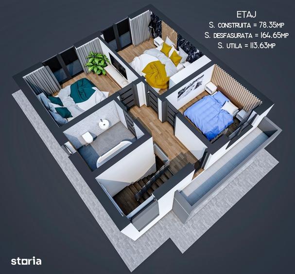 Casă cu 5 camere cu Teren 400 Mp în Miroslava