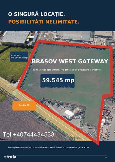 Bra?ov West Gateway 59.545 mp, teren strategic cu front la DN1 - 8