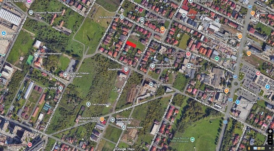Teren de 674 mp, în Dumbrăvița