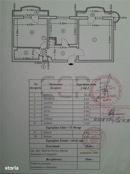 Apartament cu 2 camere decomandat în Decebal