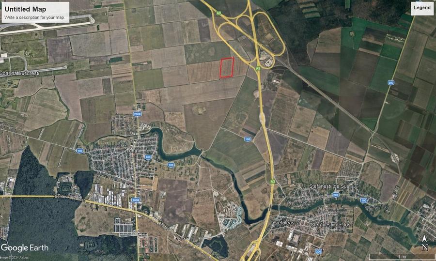 Teren agricol intravilan de 81650 mp, în Tunari