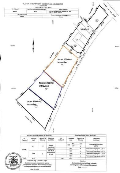 Teren Construcții intravilan de 3000 mp, în Bădeni