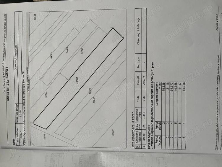 Teren de 3348 mp, în Râureni