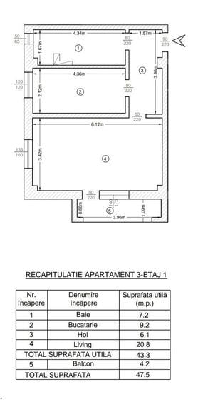 Garsonieră în Bucium