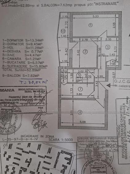 Apartament cu 3 camere decomandat în Ostroveni
