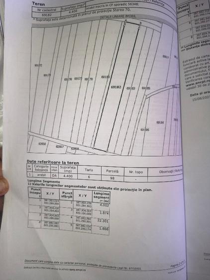 Teren Construcții intravilan de 4400 mp, în Chinteni