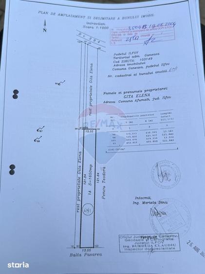 Teren de 1650 mp, în Central