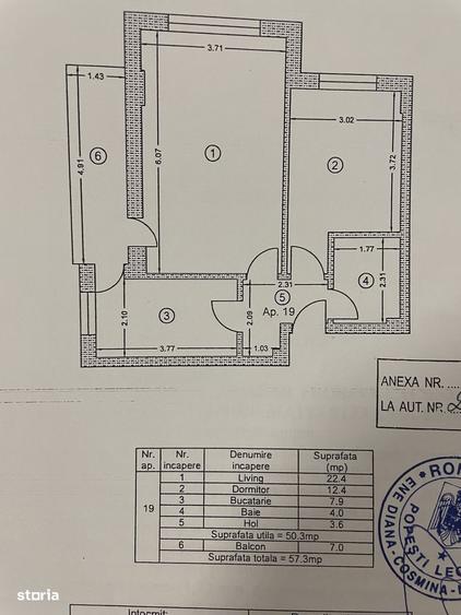 Apartament cu 2 camere, mobilat în Central