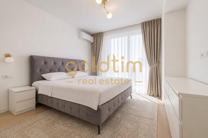 Apartament cu 3 camere semidecomandat, mobilat în Băneasa