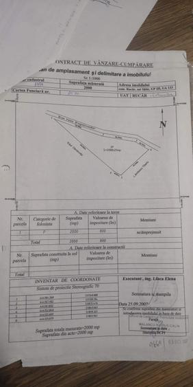 Teren de 2000 mp, în Exterior Vest