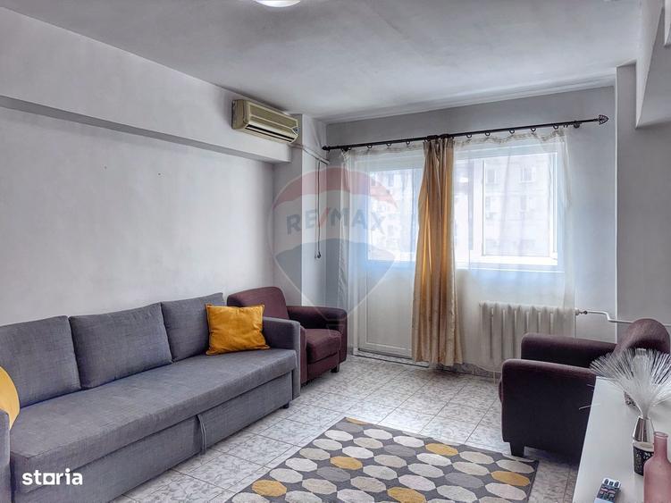 Apartament cu 2 camere semidecomandat, mobilat în Ștefan cel Mare