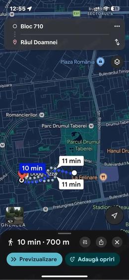 Apartament cu 2 camere semidecomandat în Drumul Taberei