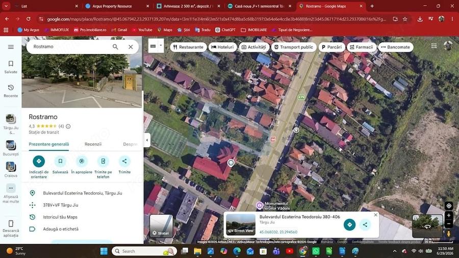 Teren de 1220 mp, în Nord