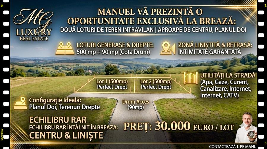 Teren Construcții intravilan de 500 mp, în Capul Câmpului