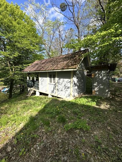 Cabana Casuta din lemn cu ponton privat lac Mujdeni - 3