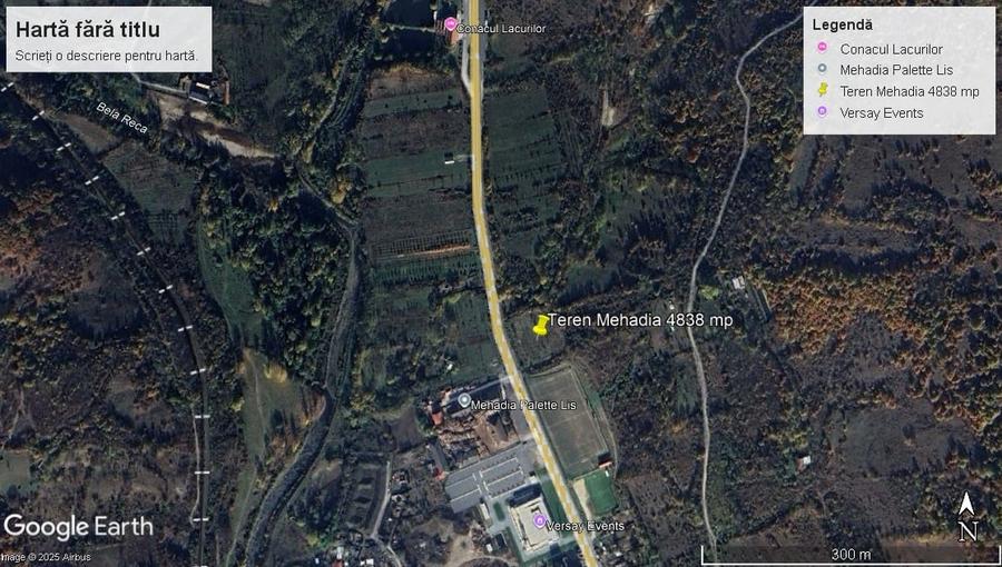 Teren Construcții intravilan de 4836 mp, în Mehadia