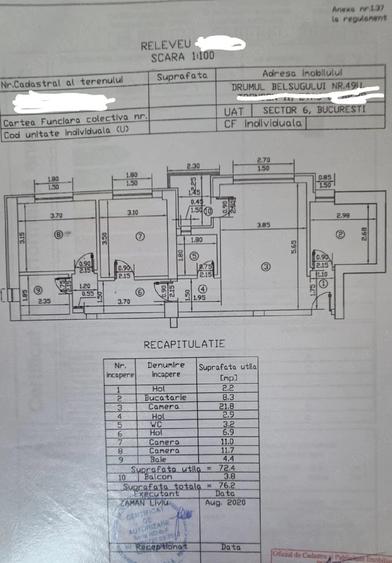 Prima inchiriere | Apartament 3 camere | 76 mp | Metrou Pacii - Belsugului| Loc de parcare inclus - 8