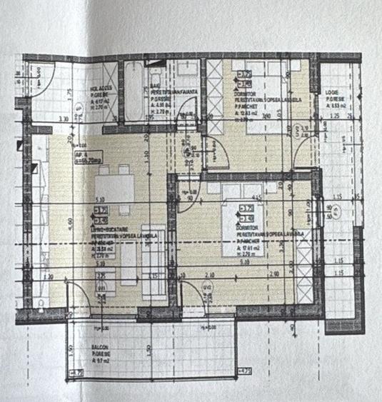 Apartament cu 3 camere decomandat în Central