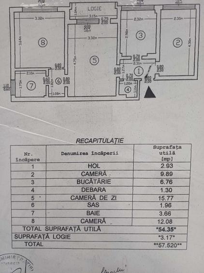 Apartament cu 2 camere semidecomandat în Podu Roș