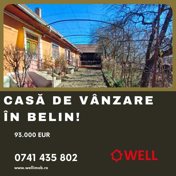 Casă cu 3 camere cu Teren 500 Mp în Belin