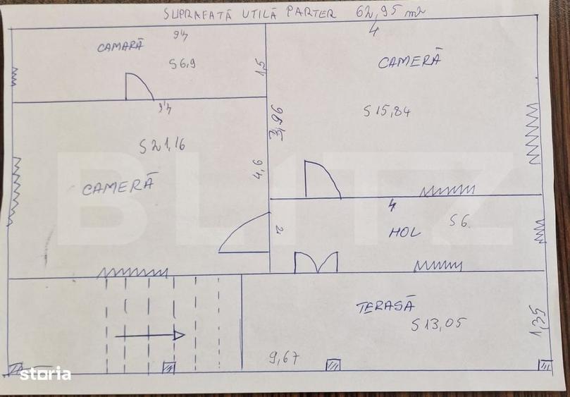 Casă cu 4 camere în Fodora