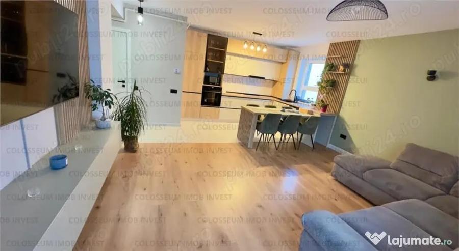 Apartament cu 3 camere decomandat, mobilat în Tractorul
