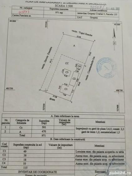 Casă cu 4 camere în Gropeni