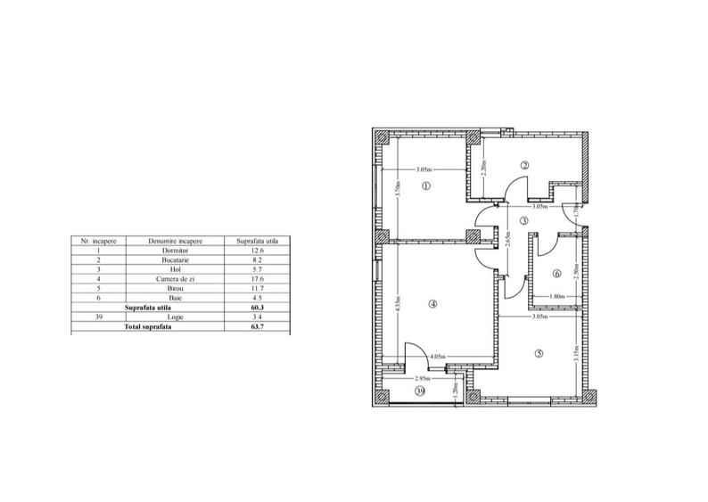 Apartament cu 3 camere decomandat, mobilat în Galata
