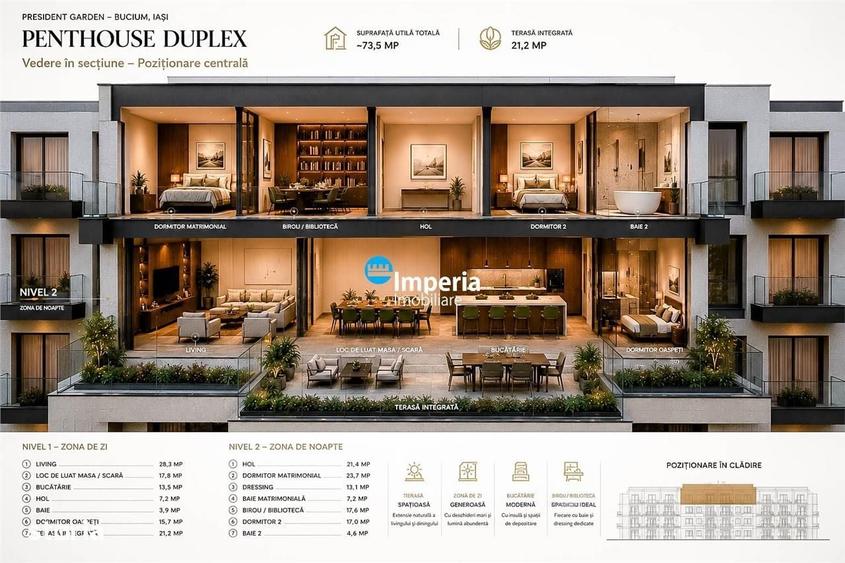 Apartament cu 4 camere în Bucium