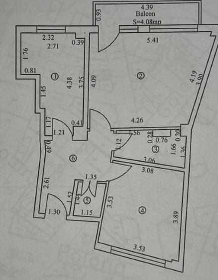 Apartament cu 2 camere decomandat în Central