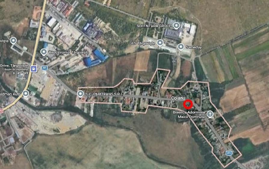 Teren de 2500 mp, în Colanu