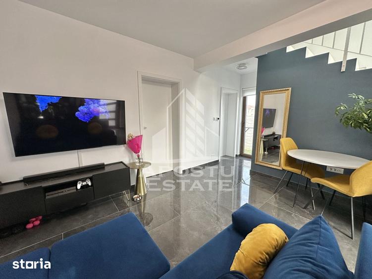 Duplex de inchiriat cu 3 camere si 2 bai complet mobilat in Giroc. - 17