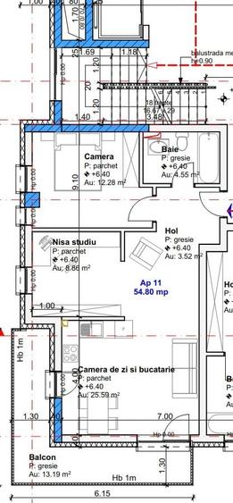 Apartament cu 2 camere decomandat în Între Lacuri