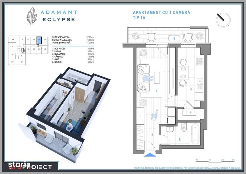 Apartament cu 4 camere în Cug