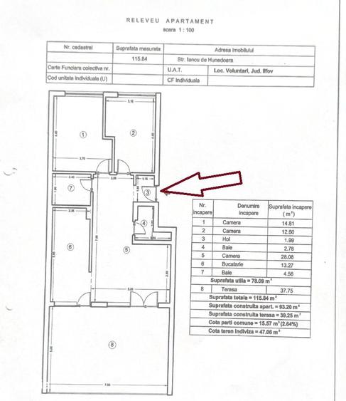Apartament 3 camere 78 mp utili + terasa 38 mp|Parcare | Iancu Nicolae - 1