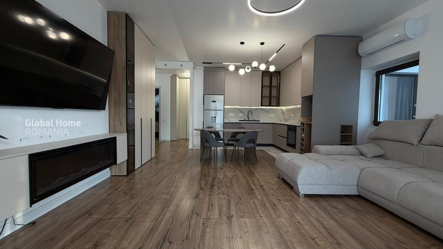 Apartament cu 2 camere semidecomandat, mobilat în 1 Mai