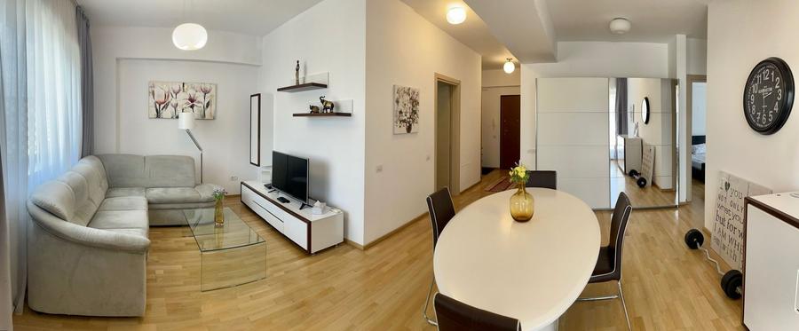 Apartament cu 3 camere decomandat, mobilat în Herăstrău