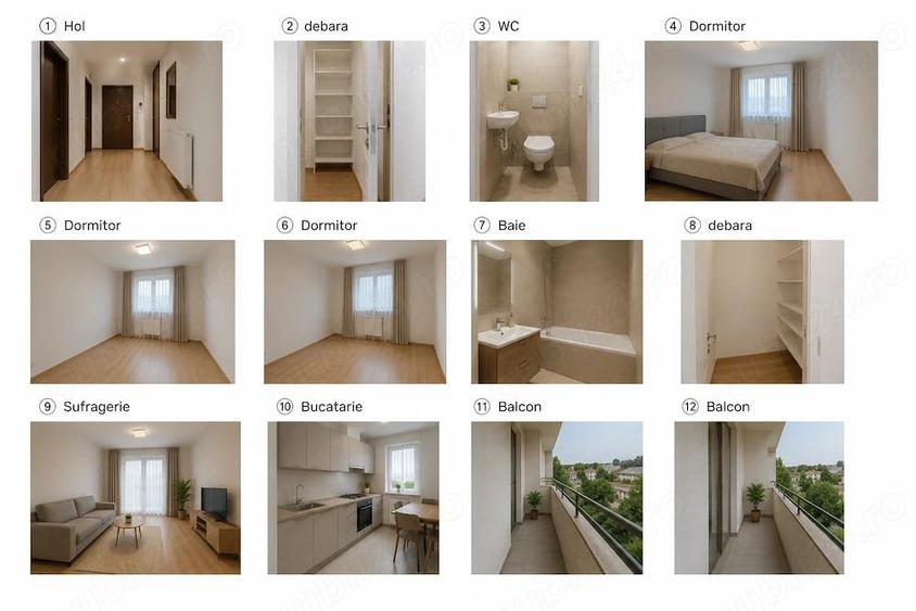 Apartament cu 4 camere decomandat în Central