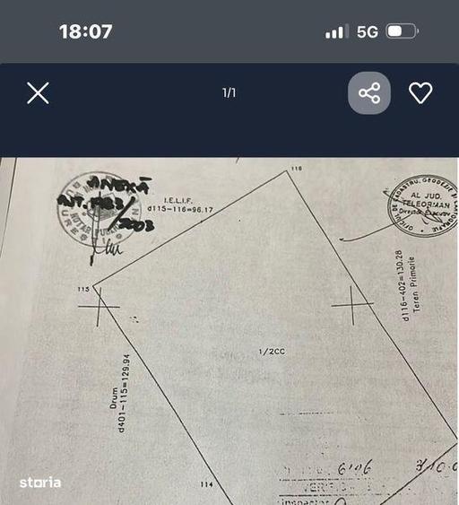 Teren de 16550 mp, în Central